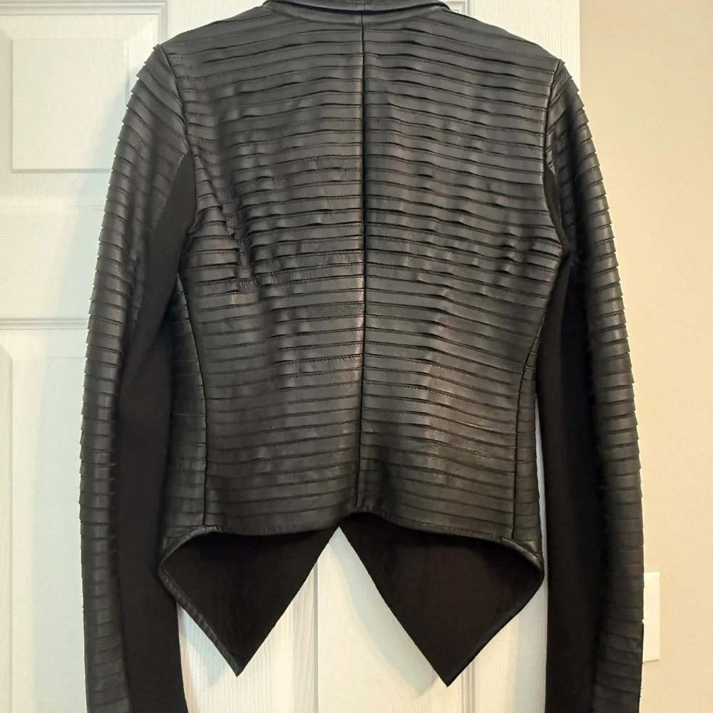 Marciano Shayna Drape Leather Jacket - Picture 7 of 9
